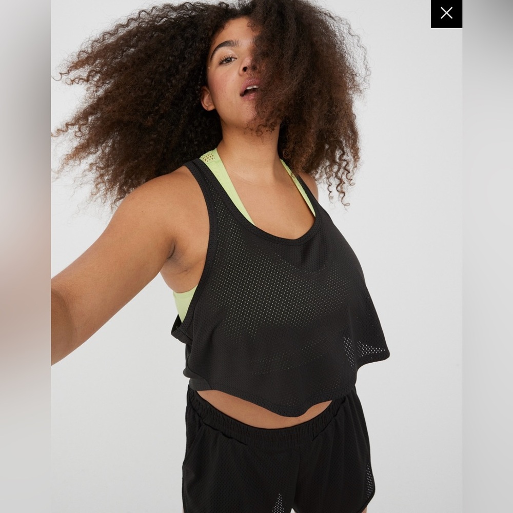 Offline by Aerie Mesh Crop Tank Top